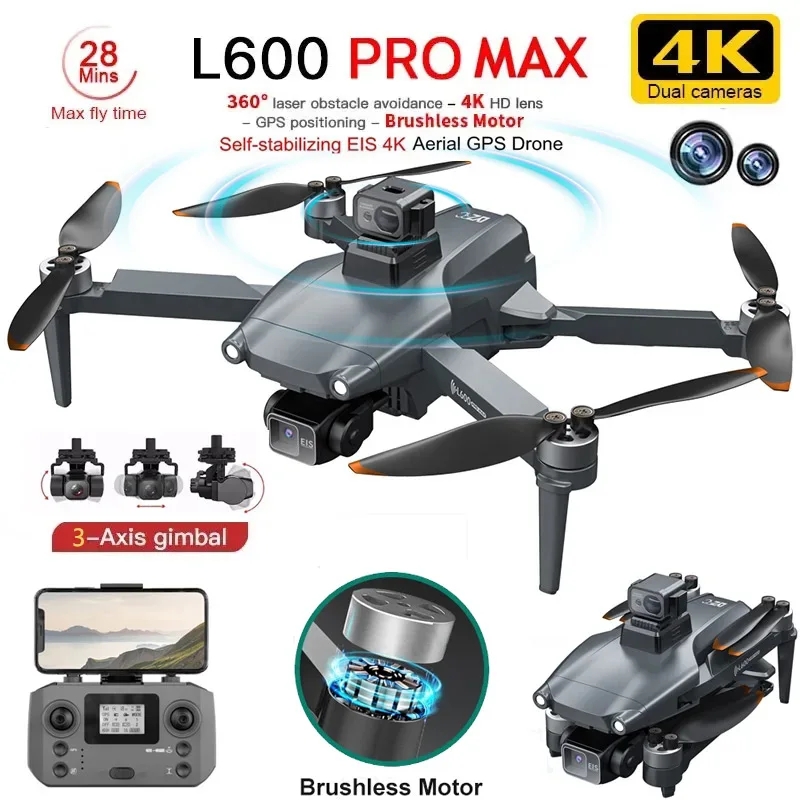 Drone Cinematic - L600 PRO MAX GPS Drone Professional