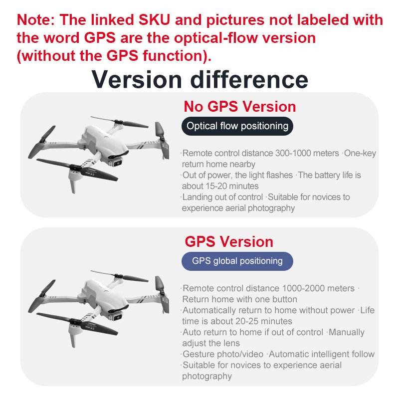 4DRC F10 RC Drone GPS 6K HD Du - Drone Multispectral 评论和价格