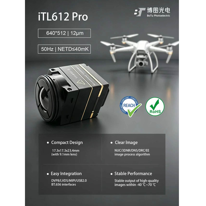 Itl612 CVBS Mini 640*512 9.1mm - Drone Thermal Imaging 评论和价格